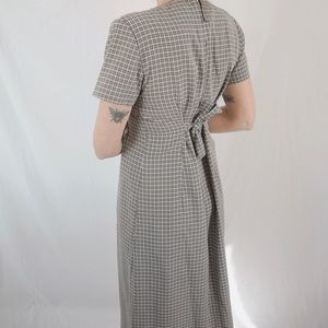 Vintage checkered maxi dress